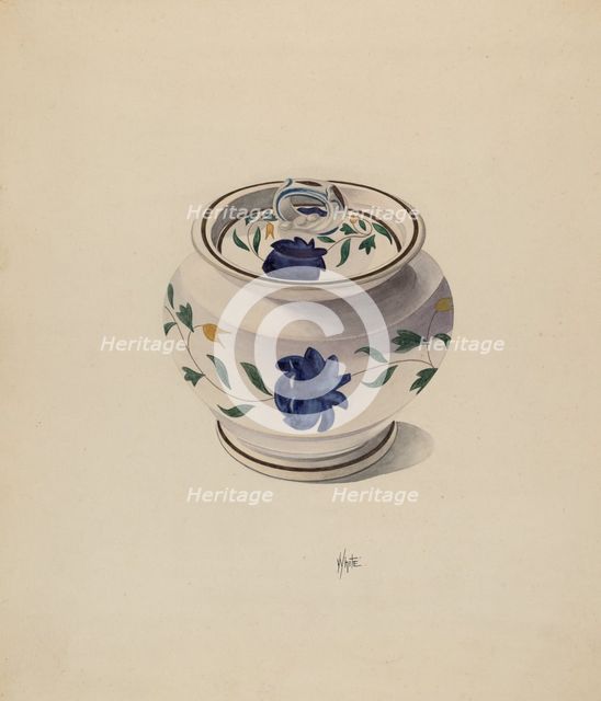 Sugar Bowl, c. 1936. Creator: Edward White.
