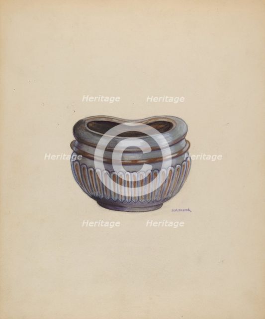 Sugar Bowl, c. 1936. Creator: Herbert Marsh.