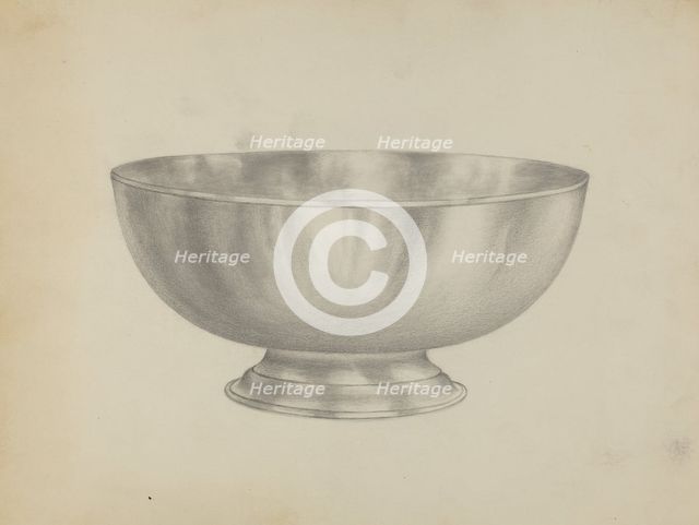 Sugar Bowl, c. 1936. Creator: Horace Reina.