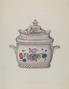 Sugar Bowl, c. 1936. Creator: John Cutting