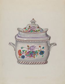 Sugar Bowl, c. 1936. Creator: John Cutting