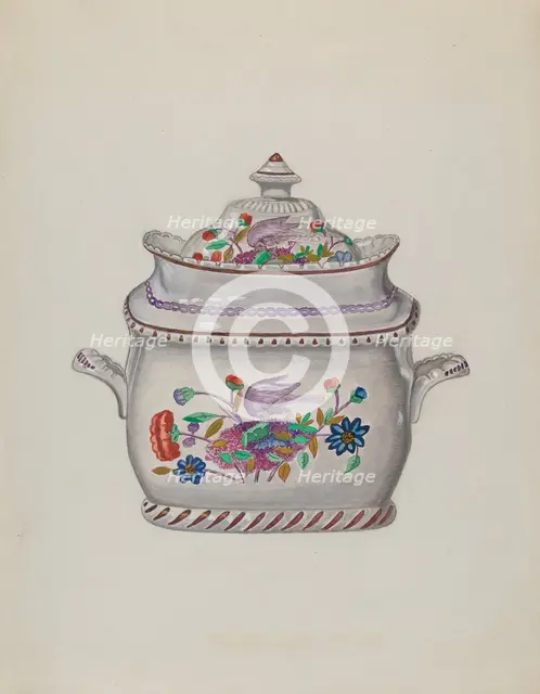 Sugar Bowl, c. 1936. Creator: John Cutting.