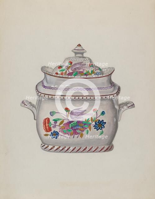 Sugar Bowl, c. 1936. Creator: John Cutting.