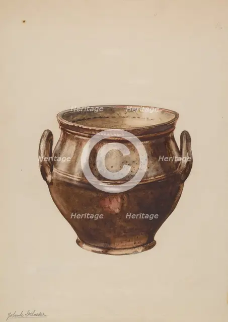 Sugar Bowl, c. 1937. Creator: Yolande Delasser.