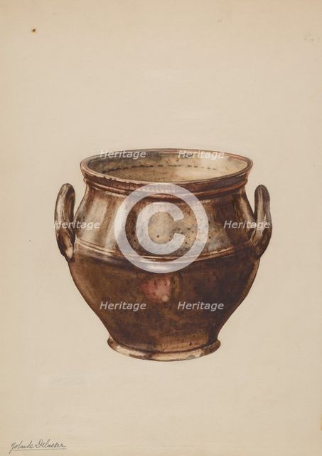 Sugar Bowl, c. 1937. Creator: Yolande Delasser.