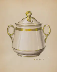 Sugar Bowl, c. 1937. Creator: Robert Stewart