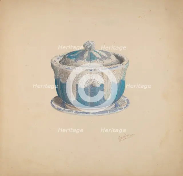 Sugar Bowl, c. 1938. Creator: Richard Barnett.