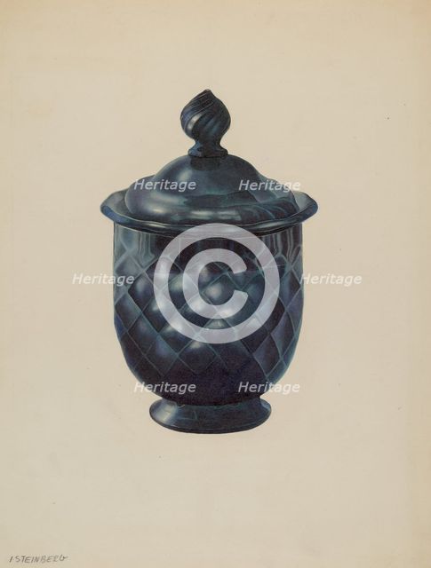 Sugar Bowl, c. 1940. Creator: Isidore Steinberg.