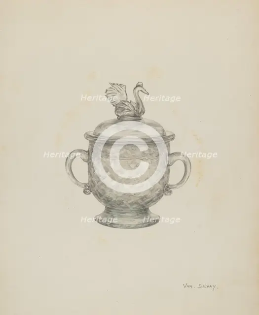 Sugar Bowl, c. 1941. Creator: Van Silvay.