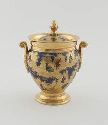 Sugar Bowl, Paris, c. 1820. Creator: Denuelle Porcelain Manufactory