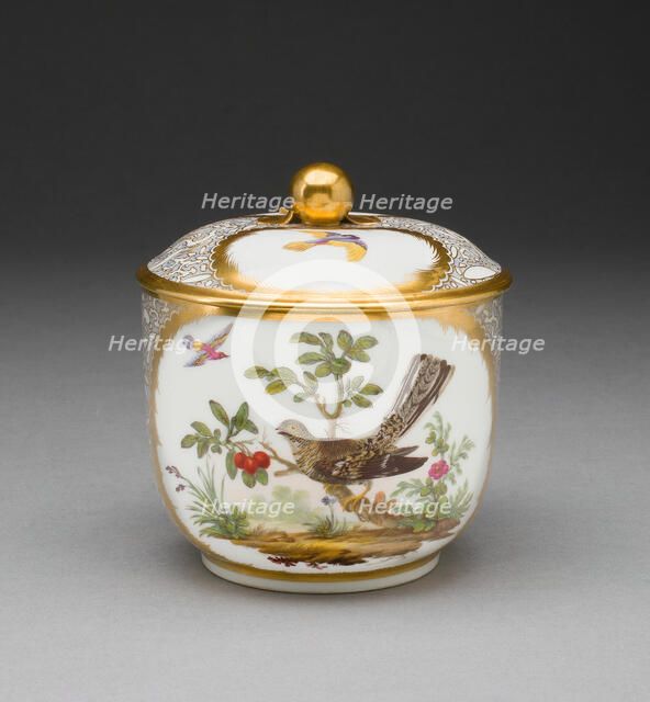 Sugar Bowl, Sèvres, 1781. Creators: Sèvres Porcelain Manufactory, Philippe Castel.