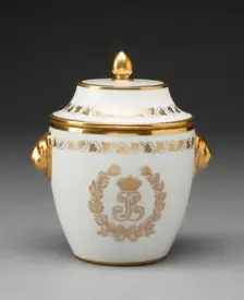 Sugar Bowl, Sèvres, 1834. Creator: Sèvres Porcelain Manufactory