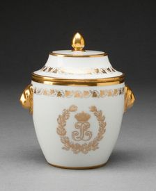 Sugar Bowl, Sèvres, 1834. Creator: Sèvres Porcelain Manufactory
