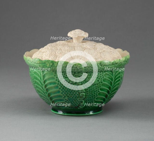 Sugar Bowl, Staffordshire, 1765/80. Creator: Staffordshire Potteries.