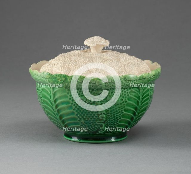 Sugar Bowl, Staffordshire, 1765/80. Creator: Staffordshire Potteries.