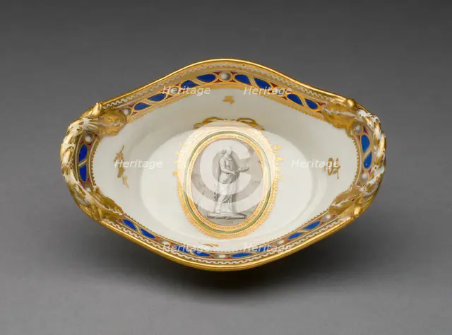 Sugar Basket (part of a Coffee Service), Vienna, c. 1770. Creator: Vienna State Porcelain Manufactory.