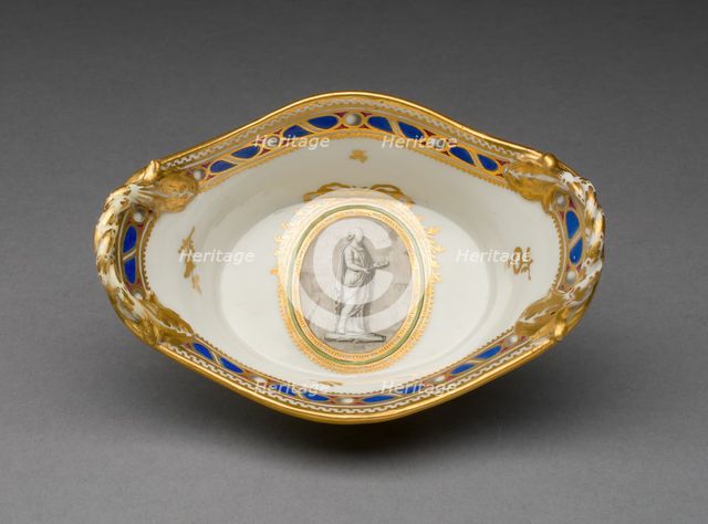 Sugar Basket (part of a Coffee Service), Vienna, c. 1770. Creator: Vienna State Porcelain Manufactory.