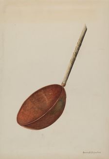 Sugar Dipper, c. 1938. Creator: Annie B Johnston