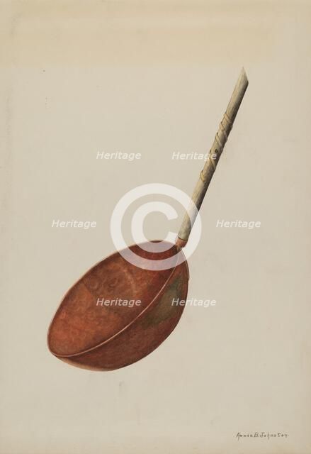 Sugar Dipper, c. 1938. Creator: Annie B Johnston.