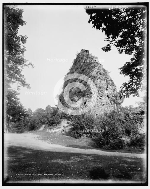 Sugar Loaf Rock, Mackinac Island, between 1880 and 1899. Creator: Unknown.