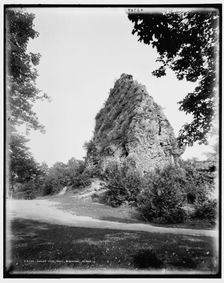 Sugar Loaf Rock, Mackinac Island, between 1880 and 1899. Creator: Unknown