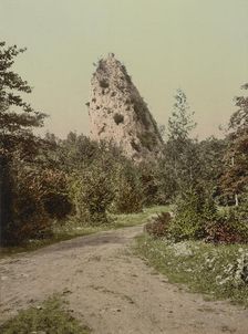Sugar Loaf Rock, Mackinac Island, c1900. Creator: Unknown