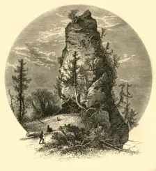 Sugar-Loaf Rock - (East Side) 1872. Creator: Henry Duff Linton