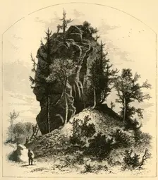 Sugar-Loaf Rock - (West Side) 1872. Creator: A. Measom