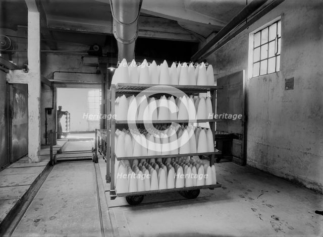 Sugar loaves at a factory, Landskrona, Sweden, after 1907. Creator: Unknown.