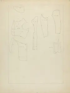 Sugar Merchant's Suit (Pattern), 1935/1942. Creator: Henry De Wolfe