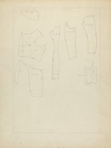 Sugar Merchant's Suit (Pattern), 1935/1942. Creator: Henry De Wolfe