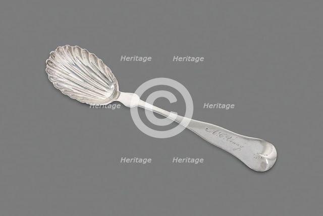 Sugar Spoon, 1850/60. Creator: D.C. Ayer.