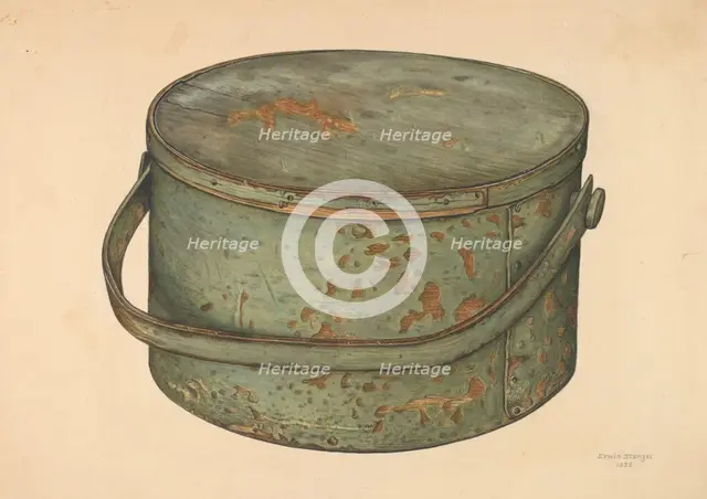 Sugar Pail with Cover, 1939. Creator: Erwin Stenzel.