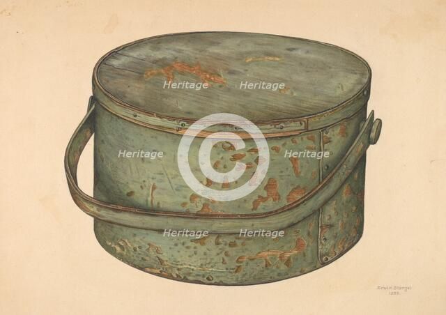 Sugar Pail with Cover, 1939. Creator: Erwin Stenzel.