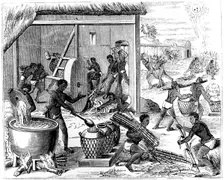 Sugar production, 1873. Creator: Unknown
