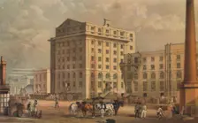 Sugar refinery in Leman Street, Stepney, London, 1851. Artist: Vincent Brooks