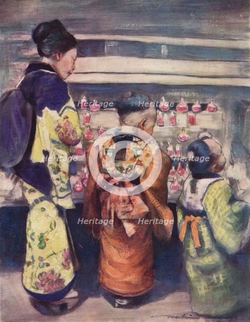 'Sugar-Water Stall', c1887, (1901). Artist: Mortimer L Menpes.