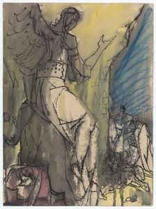 Suggestion for a full-page illustration, 1940-1944. Creator: Ján Novák