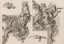 Suggestion for the Decoration of Lower Right and Top Right of an Altar Fram..., Printed ca. 1750-56. Creator: Wolffgang Christoph Mayr