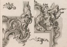 Suggestion for the Decoration of Lower Right and Top Right of an Altar Fram..., Printed ca. 1750-56. Creator: Wolffgang Christoph Mayr