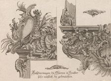 Suggestions for the Decoration of a Door and Window Frame, Plate 1 from Au..., Printed ca. 1750-56. Creator: Johann Sebastian Muller