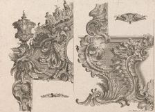 Suggestions for the Decoration of a Door and Window Frame, Plate 2 from Au..., Printed ca. 1750-56. Creator: Johann Sebastian Muller