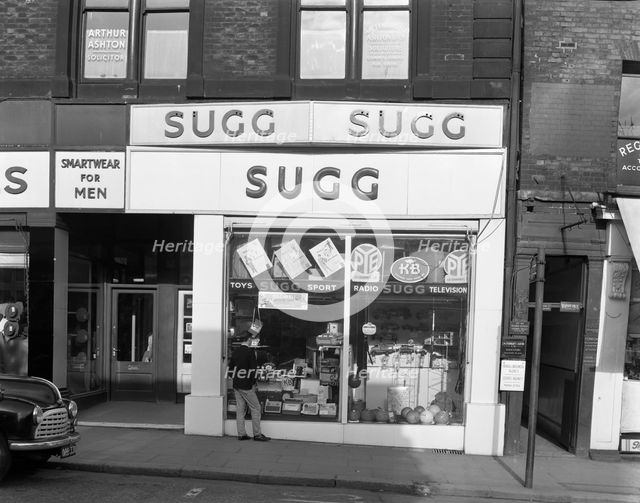 Sugg's, Castle Street branch, Sheffield, South Yorkshire, 1963. Creator: Michael Walters.