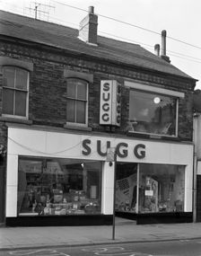Sugg's shop, Rotherham, South Yorkshire, 1960. Creator: Michael Walters