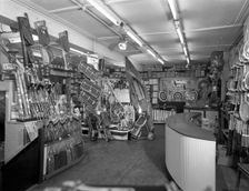 Sugg's sports shop interior, Sheffield, South Yorkshire, 1961. Creator: Michael Walters