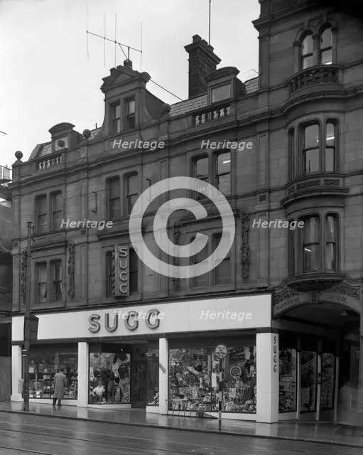 Sugg Sport, Pinstone Street store, Sheffield, South Yorkshire, 1960.  Creator: Michael Walters.