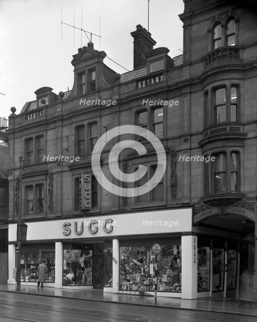 Sugg Sport, Pinstone Street store, Sheffield, South Yorkshire, 1960.  Creator: Michael Walters.