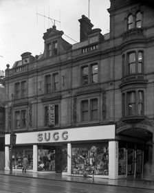 Sugg Sport, Pinstone Street store, Sheffield, South Yorkshire, 1960. Creator: Michael Walters