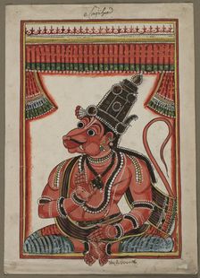 Sugriva, the Monkey King, 1760-1770. Creator: Unknown