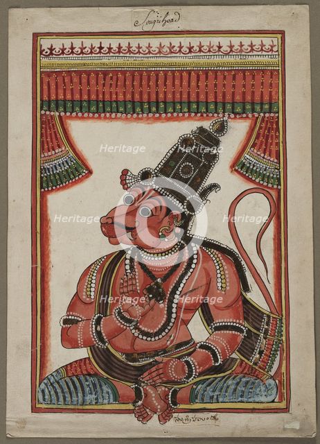 Sugriva, the Monkey King, 1760-1770. Creator: Unknown.